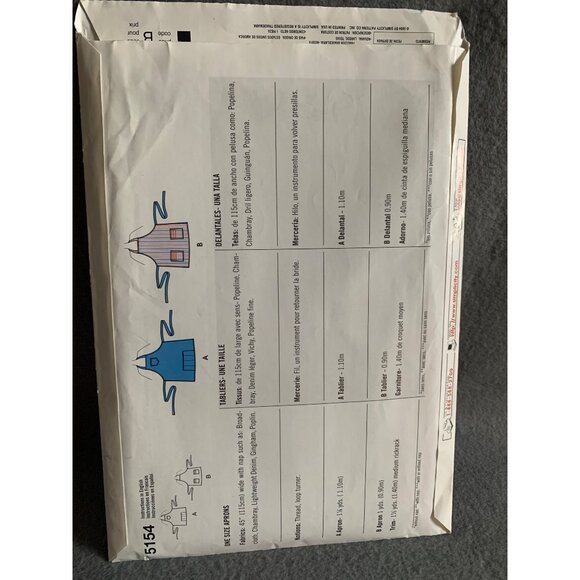 Simplicity Misses Apron Sewing Pattern 5154 - uncut - Picture 4 of 11